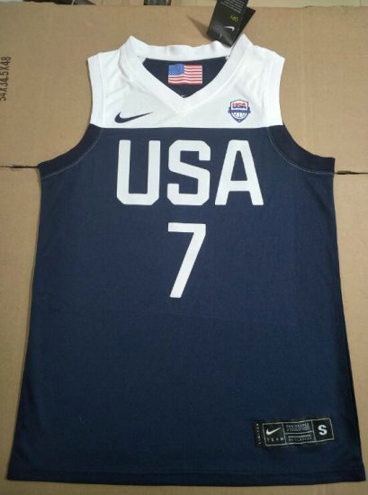 7 Smart 2019 USA FIBA Basketball world cup jersey blue